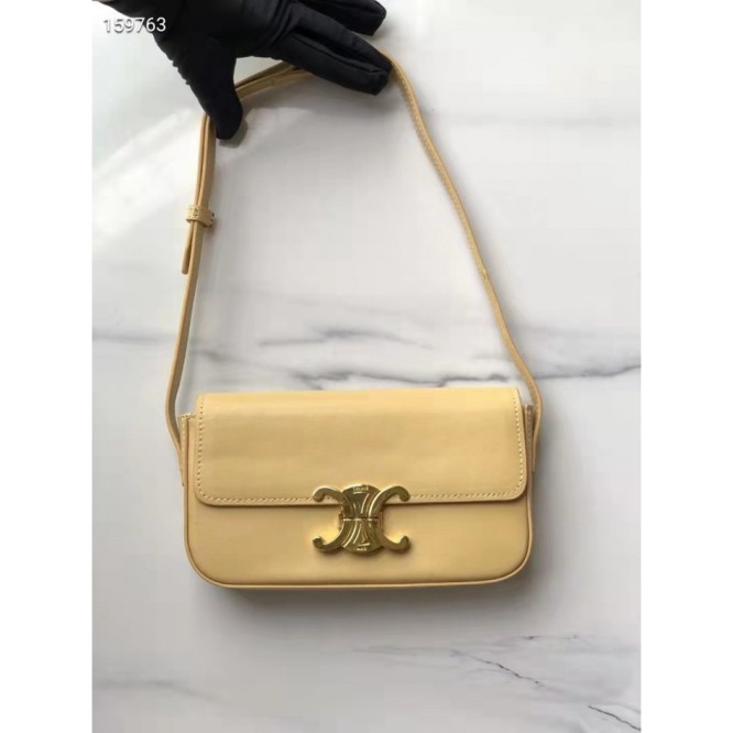 Celine・シャイニーカウレザーチェーンショルダーバッグ