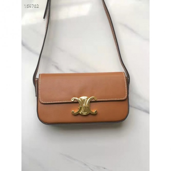 Celine・シャイニーカウレザーチェーンショルダーバッグ ブリリアントピンク