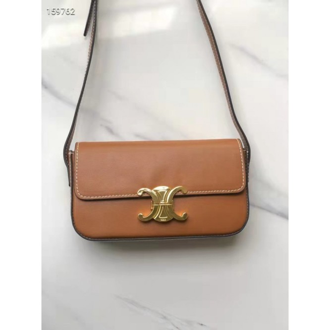 Celine・シャイニーカウレザーチェーンショルダーバッグ ブリリアントピンク
