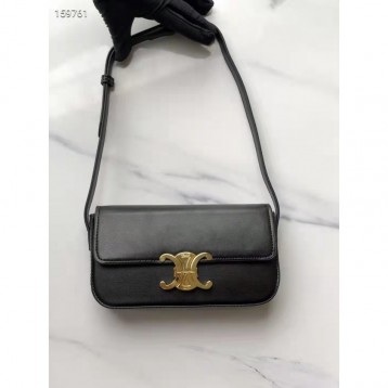 Celine・シャイニーカウレザーチェーンショルダーバッグ ブリリアントピンク
