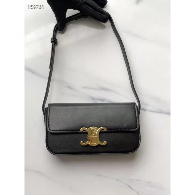 Celine・シャイニーカウレザーチェーンショルダーバッグ ブリリアントピンク