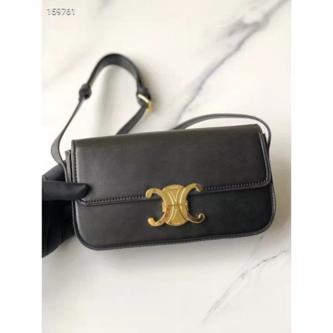 Celine・シャイニーカウレザーチェーンショルダーバッグ ブリリアントピンク