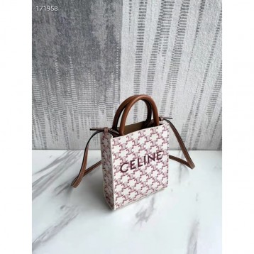 Celine・カバスミニロゴプリント和牛レザーハンドバッグ Celine・カバスミニロゴプリント和牛レザーハンドバッグ