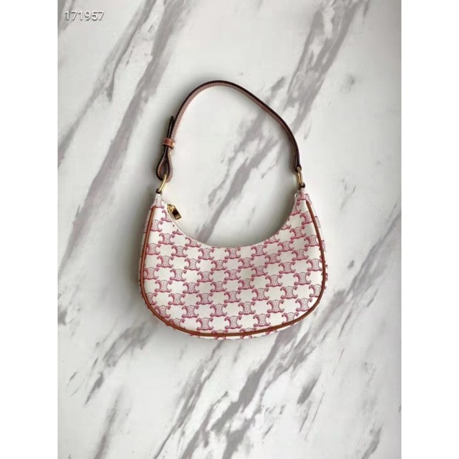 Celine・AVAロゴプリント和牛レザーハンドバッグ