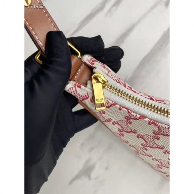 Celine・AVAロゴプリント和牛レザーハンドバッグ