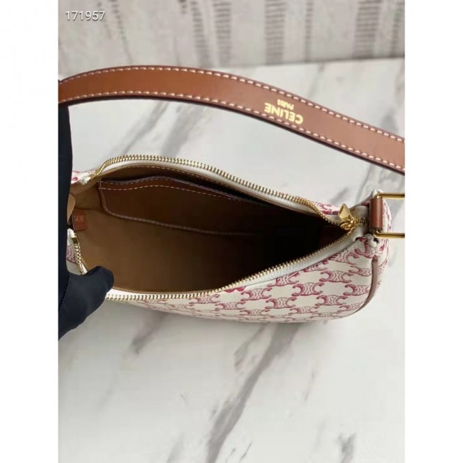 Celine・AVAロゴプリント和牛レザーハンドバッグ