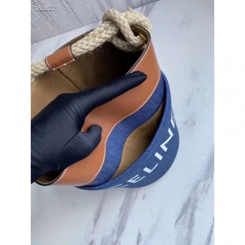 Celine・バケットプリントデニムとカウレザーのバケットバッグ Celine・バケットプリントデニムとカウレザーのバケットバッグ