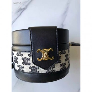 Celine・TAMBOURTRIOMPHEミディアムレザーハンドバッグ Celine・TAMBOURTRIOMPHEミディアムレザーハンドバッグ