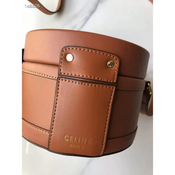Celine・TAMBOURTRIOMPHEミディアムレザーハンドバッグ