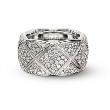 ココ クラッシュ コレクション リング18Kホワイトゴールド、ダイヤモンド、ラージモデル ココ クラッシュ コレクション リング18Kホワイトゴールド、ダイヤモンド、ラージモデル