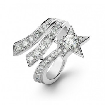 コメット コレクション リング18Kホワイトゴールド、ダイヤモンド コメット コレクション リング18Kホワイトゴールド、ダイヤモンド