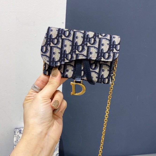 DiOR・ウォレット 財布 小銭入り Wallet On Chain 大容量 多機能 折財布