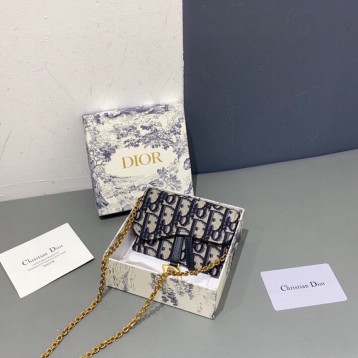 DiOR・ウォレット 財布 小銭入り Wallet On Chain 大容量 多機能 折財布