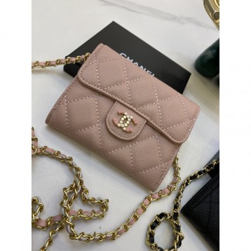 ChaneL・ウォレット 財布 小銭入り Wallet On Chain 大容量 多機能 折財布