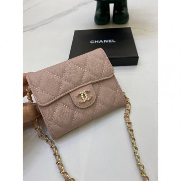 ChaneL・ウォレット 財布 小銭入り Wallet On Chain 大容量 多機能 折財布