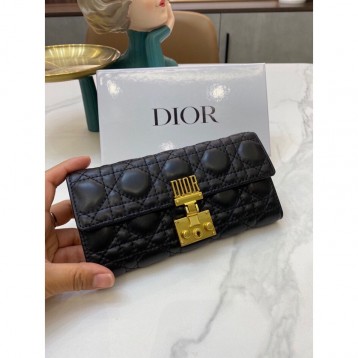 DiOR・レザー コンチネンタルウォレット 財布 折財布 DiOR・レザー コンチネンタルウォレット 財布 折財布