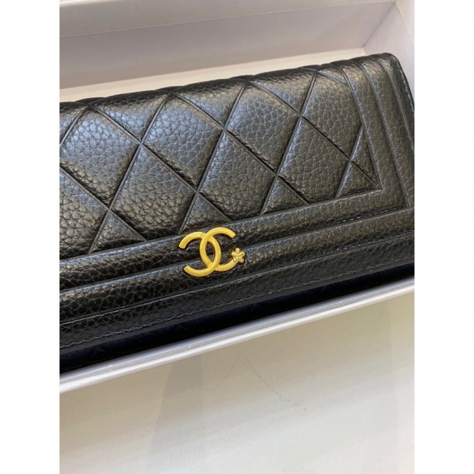 ChaneL・レザー コンチネンタルウォレット 財布 折財布