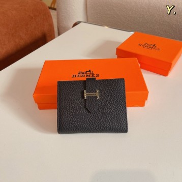Hermes・レザー コンチネンタルウォレット 財布 折財布