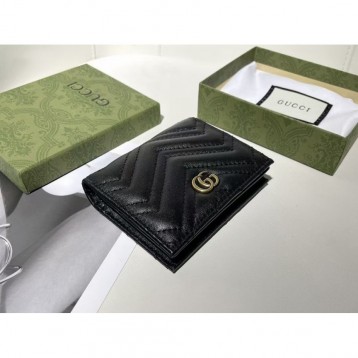 Gucci・〔GGマーモント〕 カードケース(コイン＆紙幣入れ付き）財布