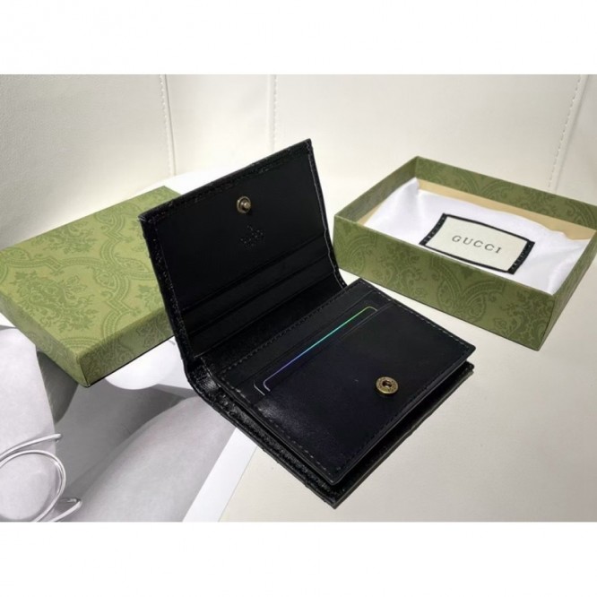Gucci・〔GGマーモント〕 カードケース(コイン＆紙幣入れ付き）財布