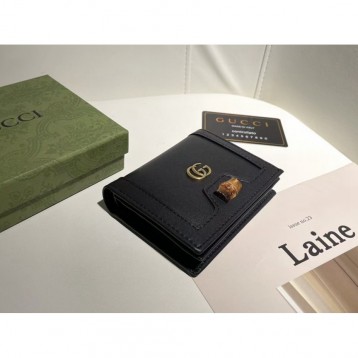 Gucci・オンライン限定 バンブー付き カードケース ウォレット財布 Gucci・オンライン限定 バンブー付き カードケース ウォレット財布
