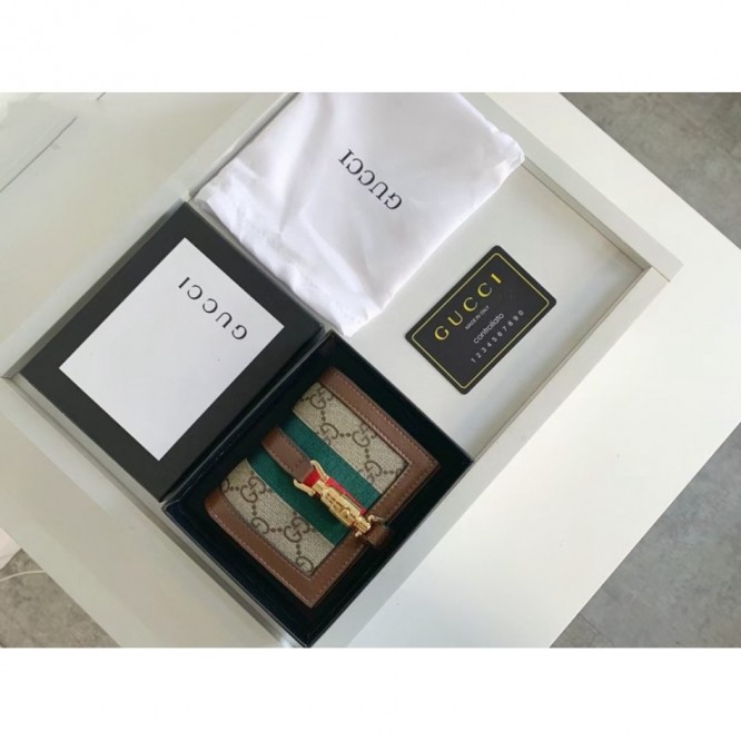 Gucci・〔ジャッキー 1961〕カードケース ウォレット（コイン＆紙幣入れ付き）