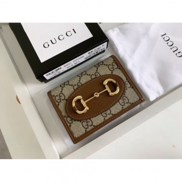 Gucci・〔グッチ ホースビット 1955〕カードケース ウォレット（コイン＆紙幣入れ付き）財布