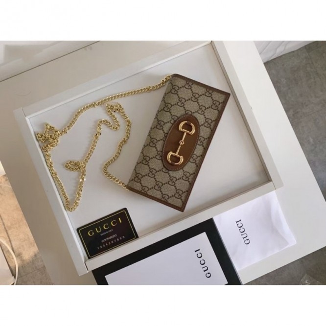 Gucci・〔グッチ ホースビット 1955〕チェーン付き ウォレット財布