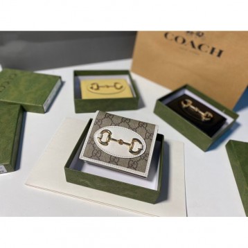 Gucci・〔グッチ ホースビット 1955〕カードケース ウォレット（コイン＆紙幣入れ付き）財布