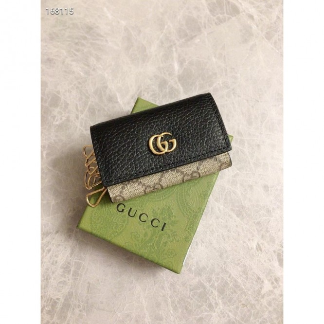 Gucci・ウォレット キーケース カード ケース 大容量 多機能 レザー キーケース  財布