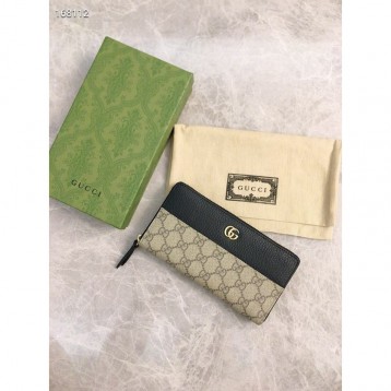 Gucci・レザー コンチネンタルウォレット 財布 ファスナー 長財布