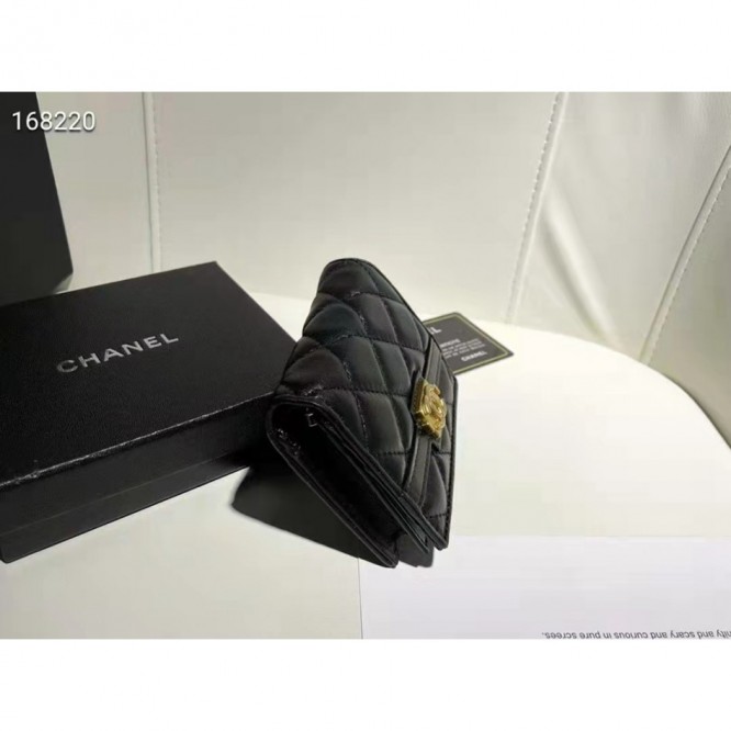 ChaneL・レザー コンチネンタルウォレット 財布 折財布