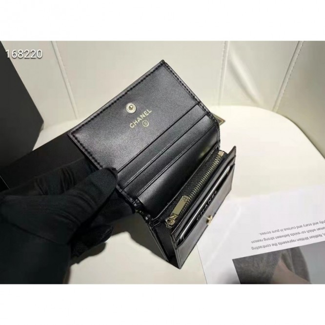 ChaneL・レザー コンチネンタルウォレット 財布 折財布