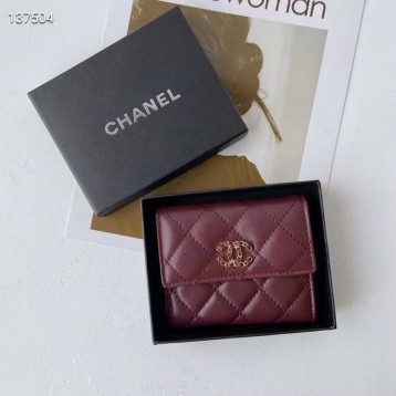 ChaneL・レザー コンチネンタルウォレット 財布 折財布