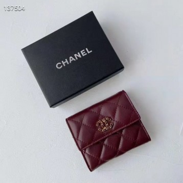 ChaneL・レザー コンチネンタルウォレット 財布 折財布