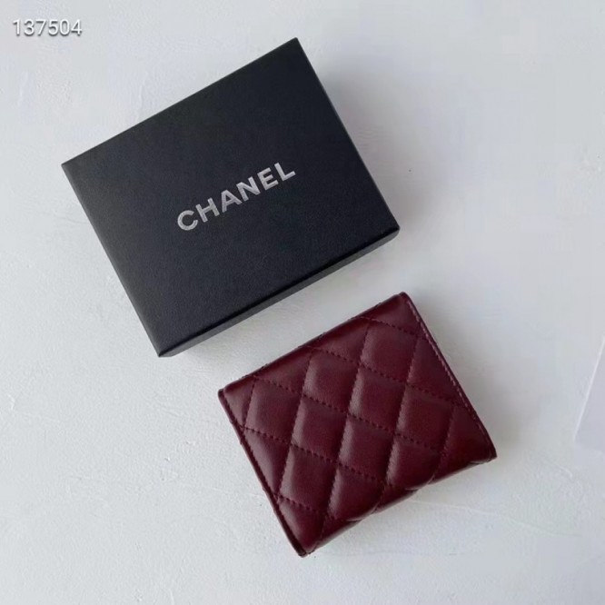 ChaneL・レザー コンチネンタルウォレット 財布 折財布