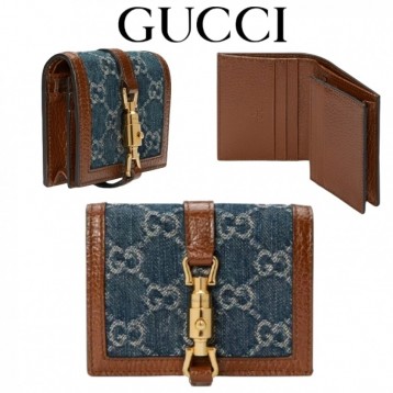 Gucci・〔ジャッキー 1961〕カードケース ウォレット（コイン＆紙幣入れ付き）財布
