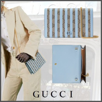 【GUCCI】チェーン付きダブルGミニバッグ　ショルダーバック