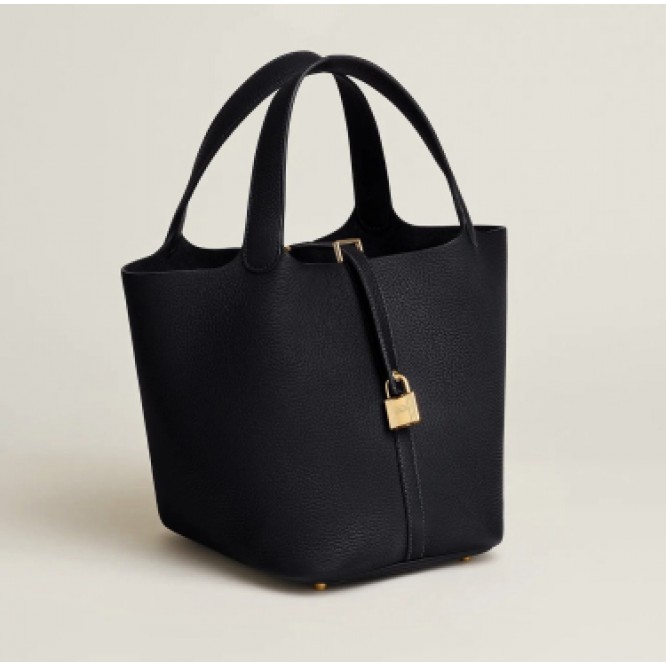 [HERMES]牛革ピコキューブバッグ　2サイズ(ポーチ付き)ひなたまりん様ちぴたん様ご愛用★おまけ付き　本革