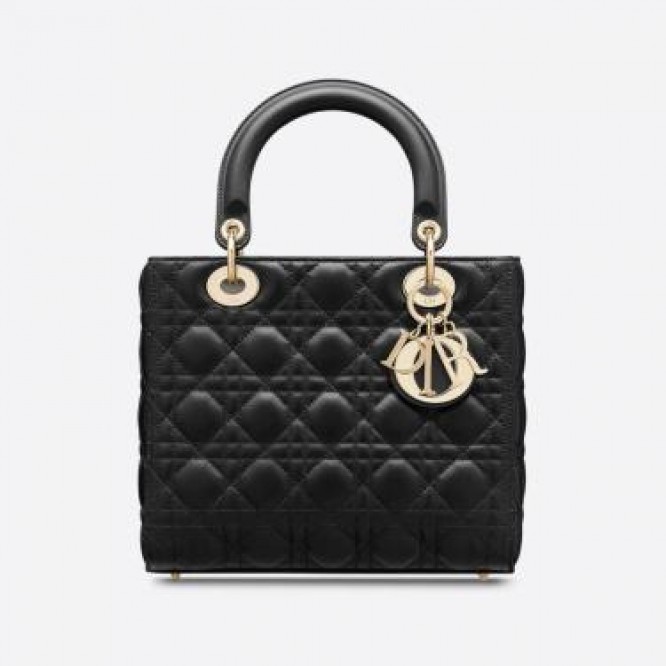 ⚡絶好の機会をお見逃しなく!雑誌掲載!【DIOR】 LADY DIOR ミディアムバッグ